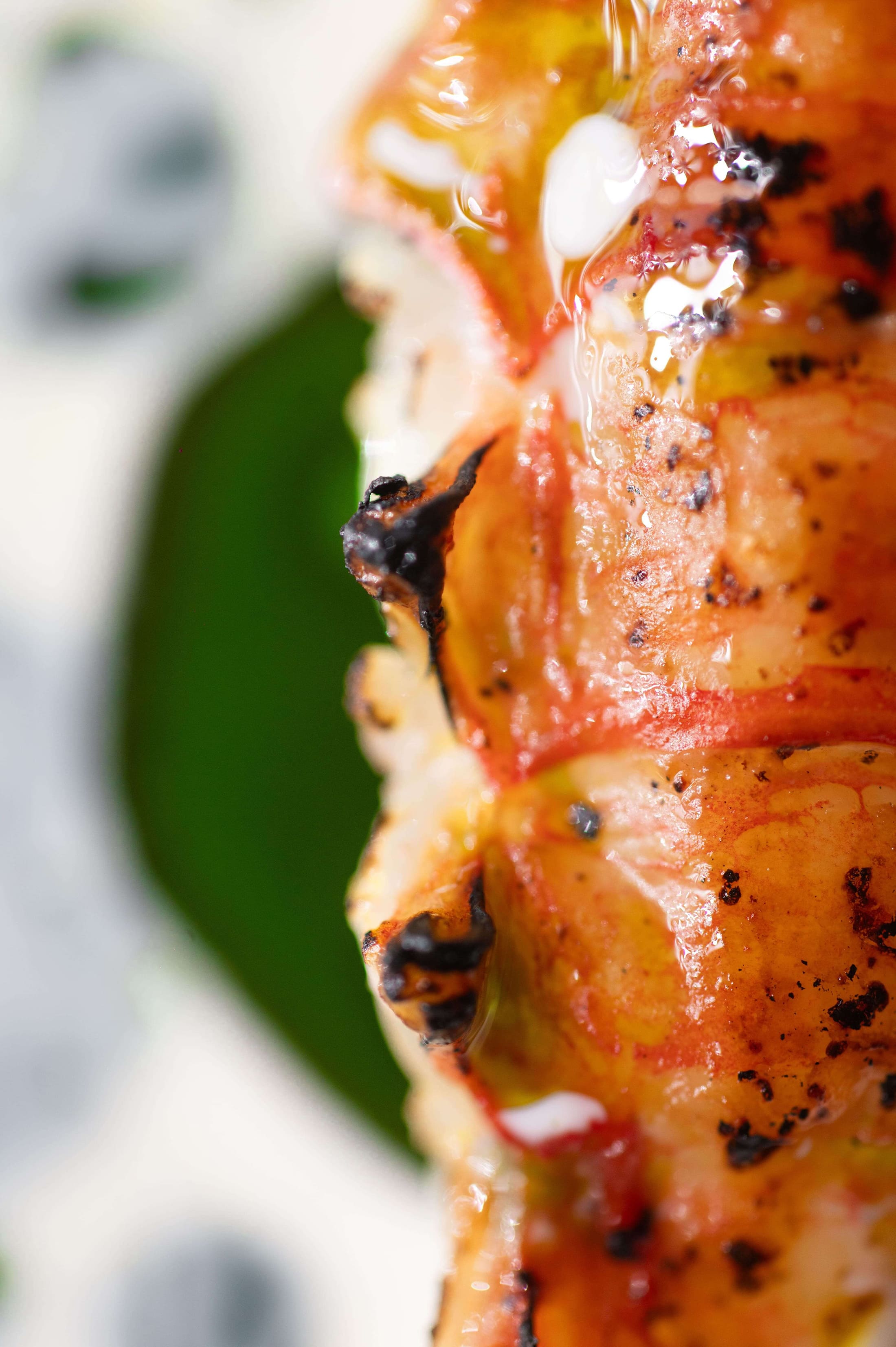 Charcoal-grilled langoustine with Américaine sauce