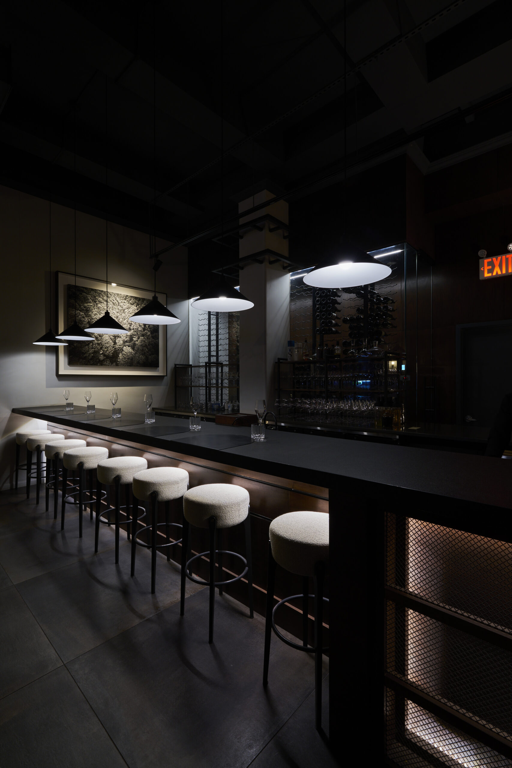 The bar at Restaurant YUU